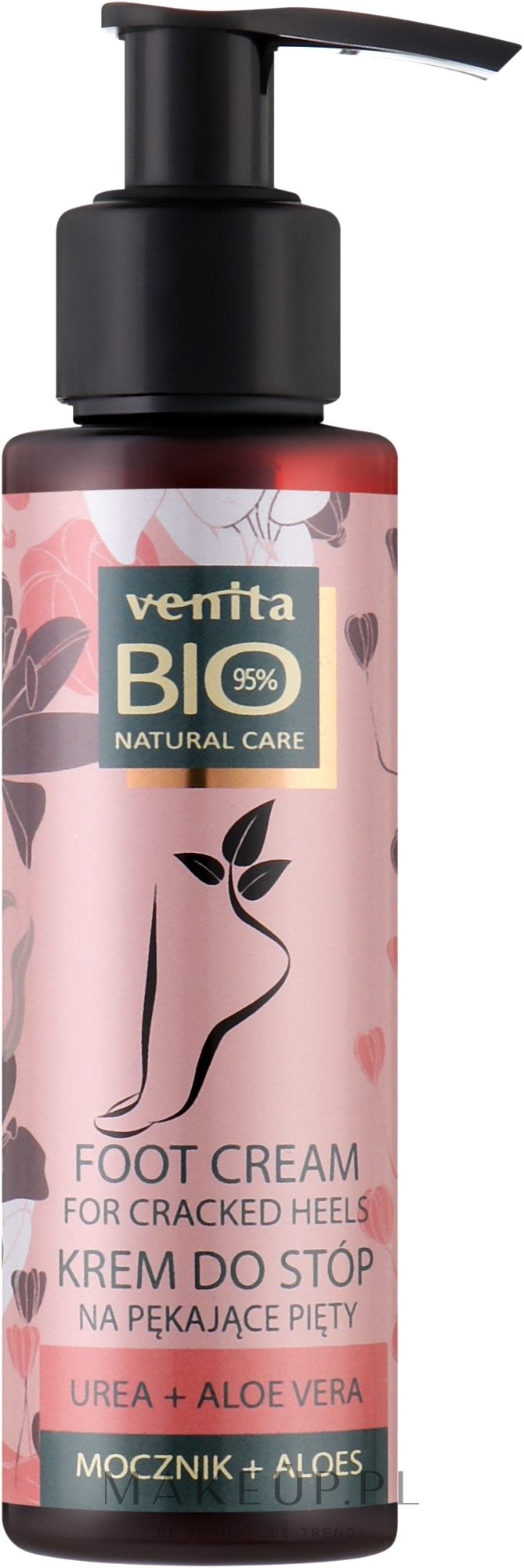 Krem na popękane pięty z mocznikiem i aloesem - Venita Bio Natural Care Foot Cream — Zdjęcie 100 g