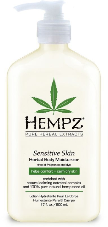 Balsam nawilżający do skóry wrażliwej - Hempz Sensitive Skin Herbal Body Moisturizer — Zdjęcie N1