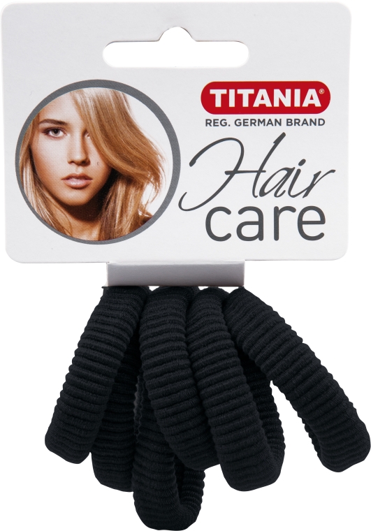 Gumka do włosów (średnia, czarna) - Titania — Zdjęcie N1