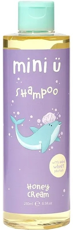 Prostujący szampon termoochronny do włosów - Mini U Honey Cream Shampoo — Zdjęcie N1