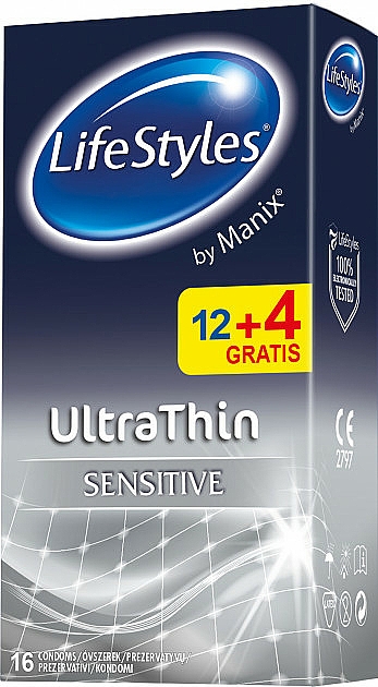 Prezerwatywy, 16 szt. - LifeStyles Ultrathin