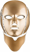 Kup Lecznicza maska ​​LED na twarz i szyję, złota - Palsar7 Ice Care LED Face Gold Mask