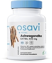 Suplement diety Ashwagandha, 400 mg - Osavi Ashwagandha Extra — Zdjęcie N1