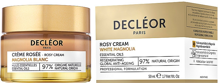 Silnie odmładzający krem do cery dojrzałej - Decleor White Magnolia Mature Skin Rosy Cream — Zdjęcie N3