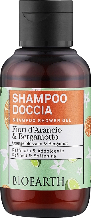 Szampon-żel pod prysznic Kwiat pomarańczy i bergamotka - Bioearth Family Orange Blossom & Bergamot Shampoo Shower Gel — Zdjęcie N1