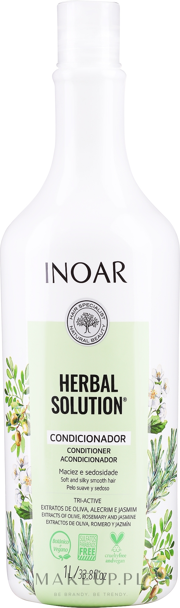 Ziołowa odżywka do włosów - Inoar Herbal Solution Conditioner — Zdjęcie 1000 ml