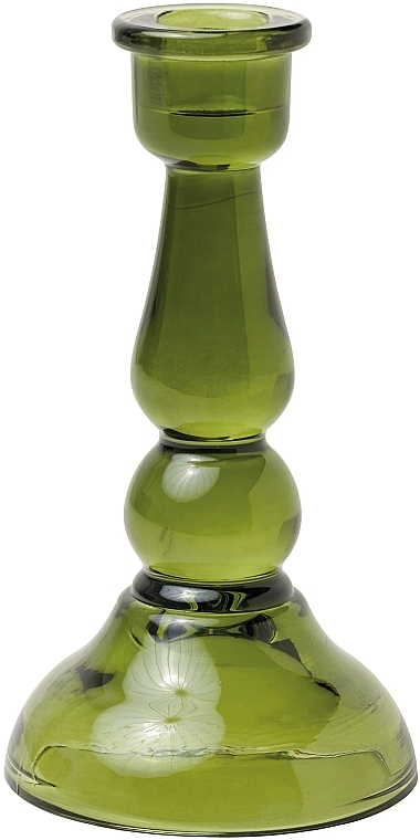 Szklany świecznik - Paddywax Tall Glass Taper Holder Green — Zdjęcie N1