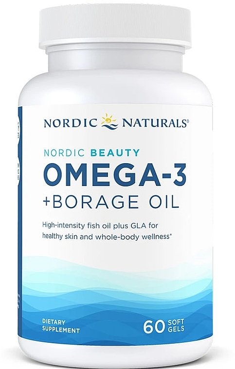WYPRZEDAŻ Suplement diety Omega-3 + olej z ogórecznika - Nordic Naturals Omega-3 + Borage Oil Nordic Beauty * — Zdjęcie N1