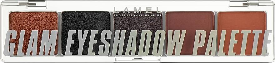 Paleta cieni do powiek - LAMEL Make Up Glam Eyeshadow Palette — Zdjęcie N2