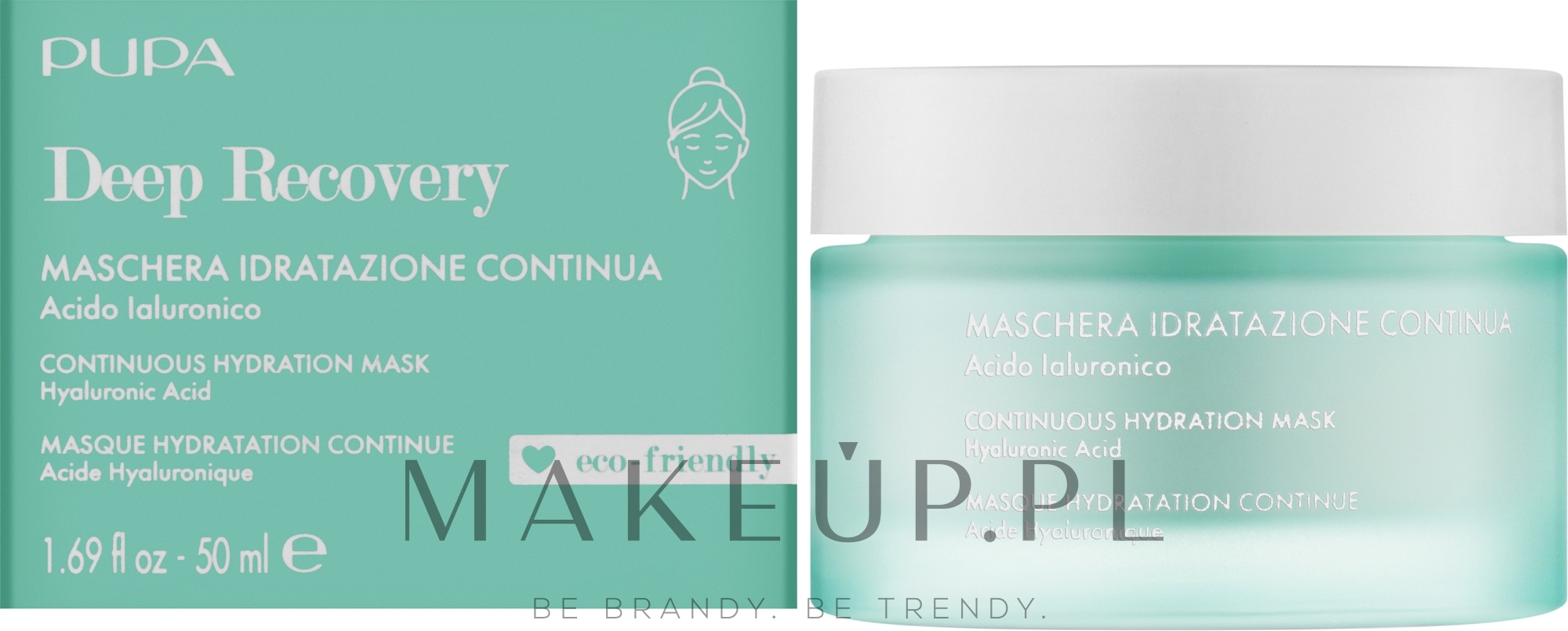 Maseczka do twarzy o działaniu nawilżającym - Pupa Deep Recovery Continuous Hydrating Face Mask — Zdjęcie 50 ml