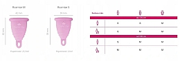 Zestaw kubeczków menstruacyjnych, różowy, rozmiar S-M - Perfect Cup — Zdjęcie N3