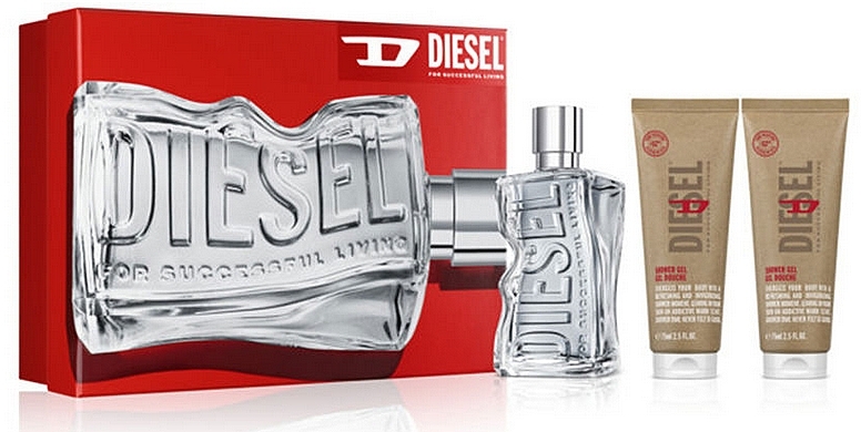 Diesel D By Diesel - Zestaw (edt/100ml + sh/gel/75ml + sh/gel/75ml) — Zdjęcie N1