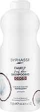 Szampon kokosowy do włosów farbowanych - Byphasse Family Fresh Delice Shampoo — Zdjęcie N1