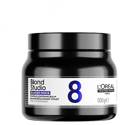 Rozjaśniający balsam do włosów - L'Oreal Blond Studio Bonder Inside Purple Lightening Balm  — Zdjęcie N1