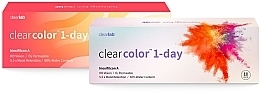 PRZECENA! Soczewki kontaktowe jednodniowe, zielone, 10 szt. - Clearlab Clearcolor 1-Day * — Zdjęcie N1