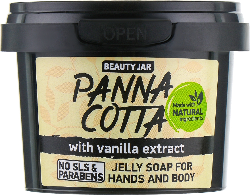 Żelowe mydło do rąk i ciała z ekstraktem z wanilii - Beauty Jar Panna Cotta Jelly Soap For Hands And Body — Zdjęcie N2