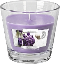Świeca aromatyczna premium w szkle Lawenda - Bispol Premium Line Scented Candle Lavender — Zdjęcie N1