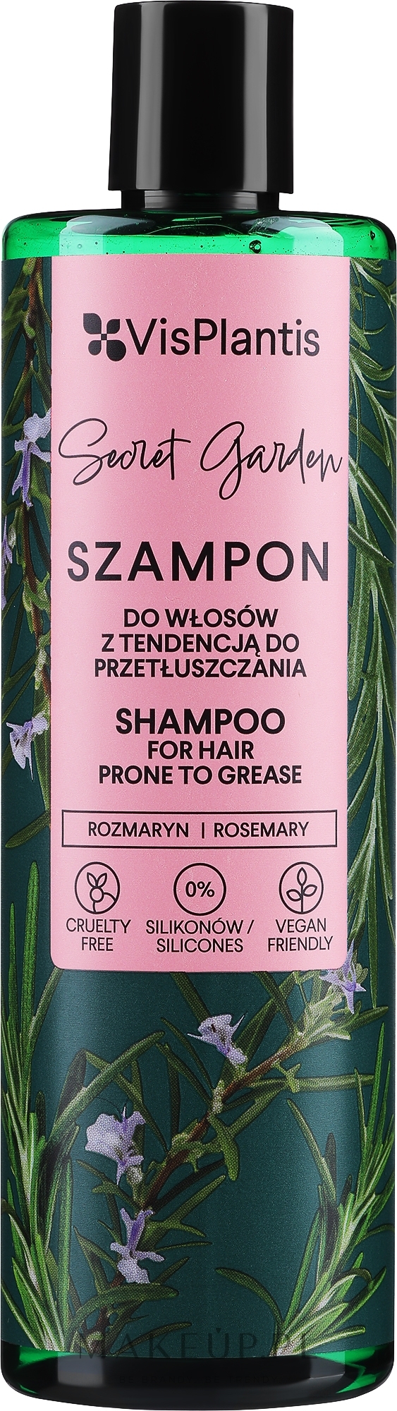 Szampon do włosów z tendencją do przetłuszczania się Rozmaryn - Vis Plantis Herbal Vital Care — Zdjęcie 400 ml
