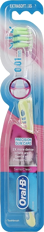Ekstramiękka szczoteczka do zębów, zielona - Oral-B Ultrathin Precision Gum Care Extra Soft — Zdjęcie N2