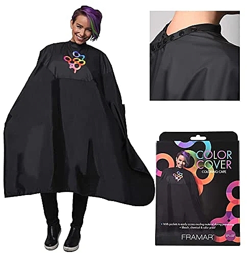 Peleryna fryzjerska - Framar Color Cover Cape — Zdjęcie N1