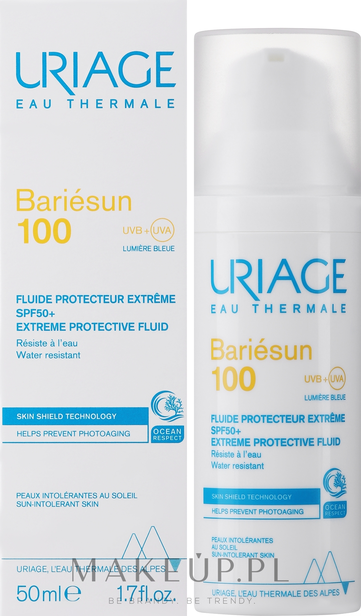 Krem przeciwsłoneczny - Uriage Bariesun 100 Extreme Protective Fluid SPF 50+ — Zdjęcie 50 ml