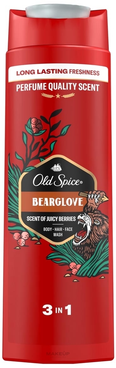 Żel pod prysznic i szampon 2 w 1 dla mężczyzn - Old Spice Bearglove Shower Gel + Shampoo 2-in-1 — Zdjęcie 400 ml