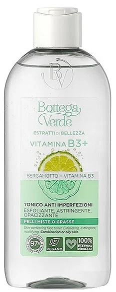 Tonik do twarzy z witaminą B3 - Bottega Verde Beauty Extracts Vitamin B3+ Skin Perfecting Face Toner — Zdjęcie N1