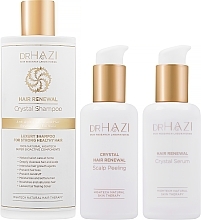 Zestaw - Dr.Hazi Renewal Hair (h/serum/100ml + sh/400ml + h/peel/100ml) — Zdjęcie N1