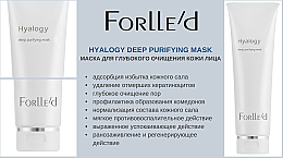 Głęboko oczyszczająca maseczka do twarzy - Forlle'd Hyalogy Deep Purifying Mask — Zdjęcie N2