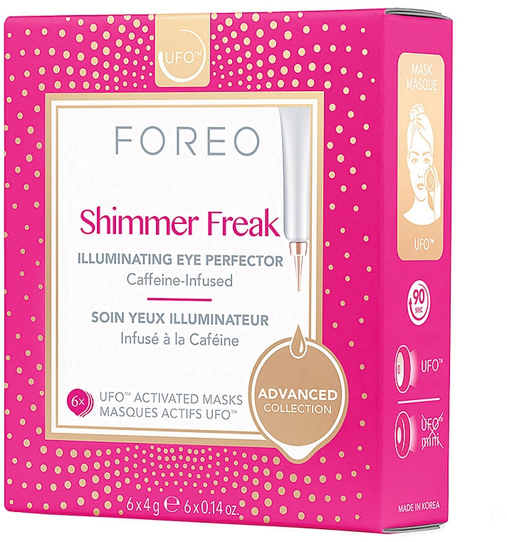Rozświetlająca maseczka pod oczy - Foreo Ufo Shimmer Freak Mask — Zdjęcie N1
