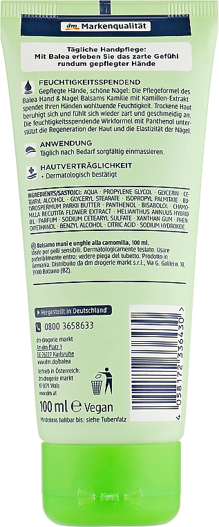 Krem do rąk Rumianek - Balea Hand Creme Kamille — Zdjęcie N2