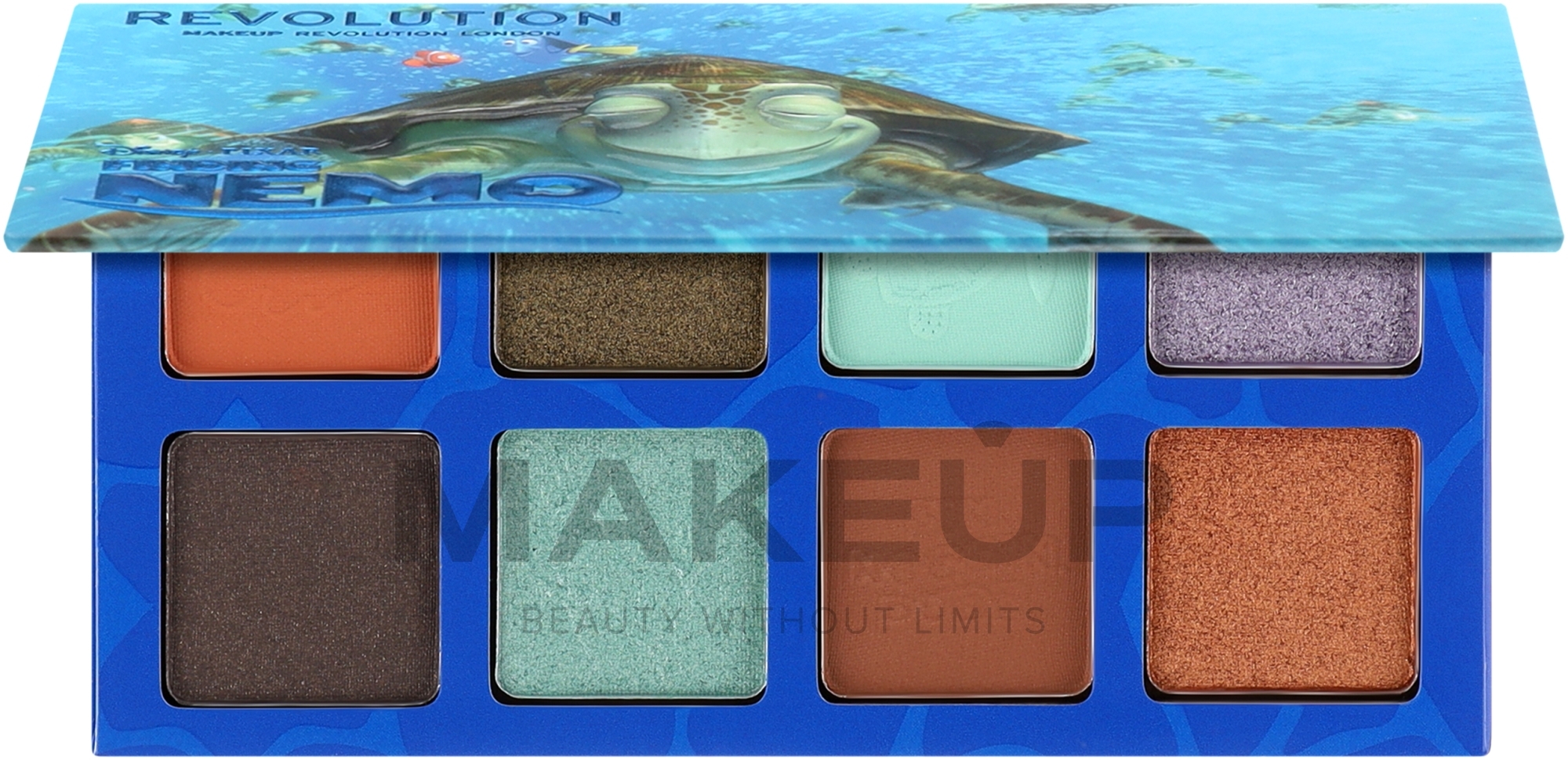 Paletka cieni do powiek - Makeup Revolution Disney & Pixar’s Finding Nemo Fin, Noggin, Dude Shadow Palette — Zdjęcie 8.8 g