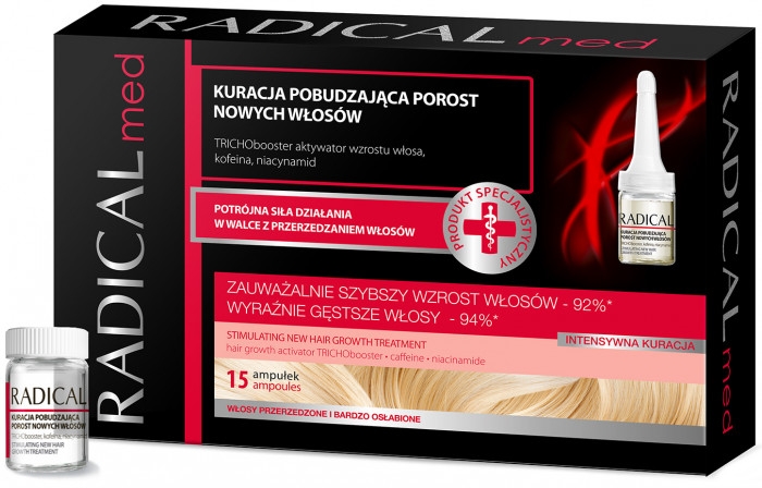 Kuracja pobudzająca porost nowych włosów - Farmona Radical Med Stimulating New Hair Growth Treatment