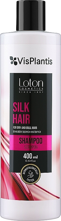 Szampon do włosów suchych i matowych z ekstraktem jedwabnym - Vis Plantis Loton Silk Hair Shampoo — Zdjęcie N1