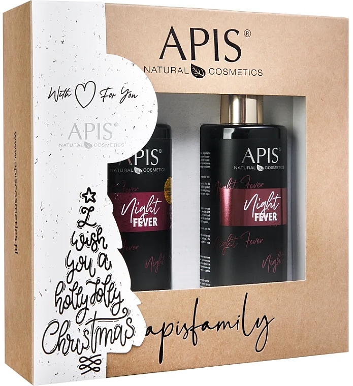 Zestaw - APIS Professional Night Fever Gift Set (b/balm/300ml + sh/gel/300ml) — Zdjęcie N1