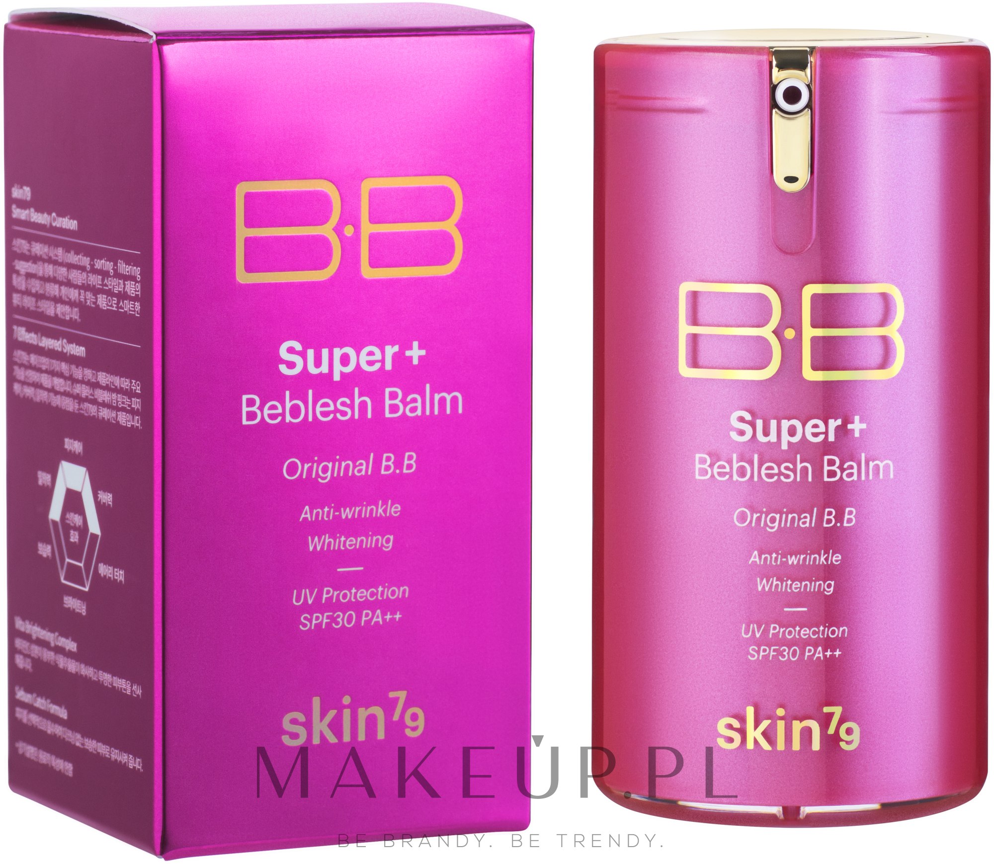 Wielofunkcyjny krem BB SPF 30 PA++ - Skin79 BB Hot Pink Super+ Beblesh Balm Triple Function — Zdjęcie 40 ml