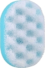 Gąbka kąpielowa owalna, niebieska 2 - Ewimark — Zdjęcie N1
