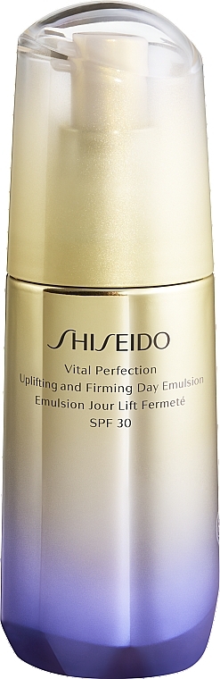 Emulsja przeciwzmarszczkowa na dzień SPF 30 - Shiseido Vital Perfection Uplifting and Firming Day Emulsion