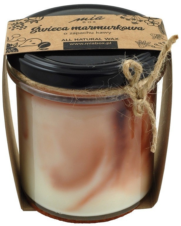 Świeca marmurkowa o zapachu kawy - Miabox Candle — Zdjęcie N1