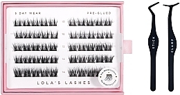 Kup Zestaw - Lola's Lashes Soft Definition Pre-Glued Lashes Set (eyelashes/60pcs + applicator/1pcs)