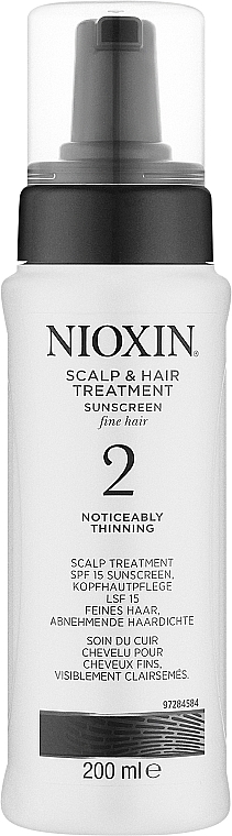Kuracja zagęszczająca włosy przerzedzone i cienkie - Nioxin Thinning Hair System 2 Scalp Treatment — Zdjęcie N3