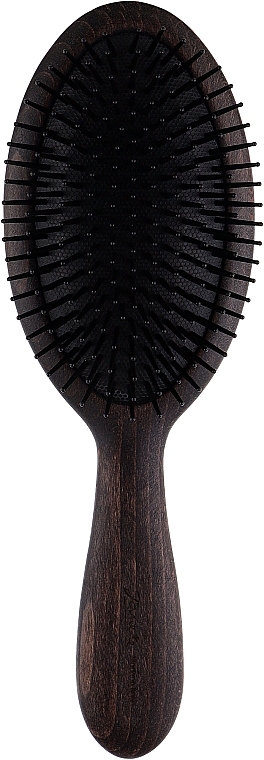 Owalna duża szczotka do włosów z drewna Bobinga - Janeke Bobinga Wood Classic Hairbrush — Zdjęcie N1