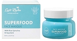 Kup Maseczka do twarzy z niebieską spiruliną i skwalanem - Earth Rhythm Superfood Face Masque With Blue Spirulina & Squalane