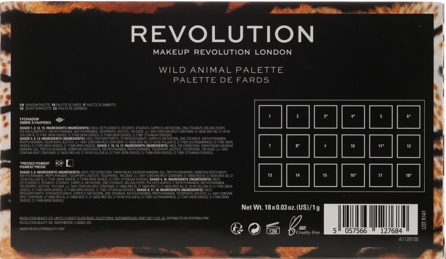 Paleta cieni do powiek - Makeup Revolution Wild Animal  — Zdjęcie N8
