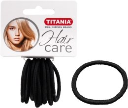 Kup Czarne elastyczne gumki do włosów (gr. 4 mm, 9 szt.) - Titania
