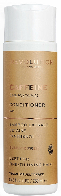 Energetyzująca odżywka z kofeiną do włosów cienkich - Makeup Revolution Caffeine Energising Conditioner — Zdjęcie N1