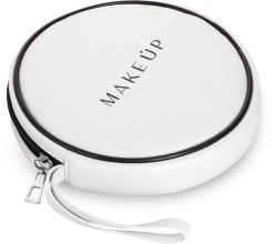 Biała okrągła kosmetyczka (16 x 4 cm) - MAKEUP — Zdjęcie N2