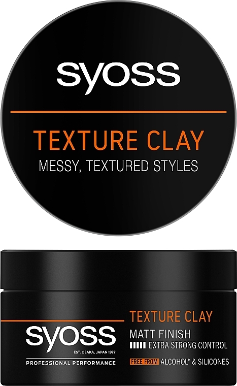 Teksturyzująca glinka do włosów - Syoss Texture Clay