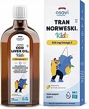 Kup Suplement diety dla dzieci Omega 3, 500 mg, smak cytrynowy - Osavi Tran Norweski Kids 