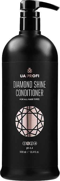 Odżywka nadająca połysk do wszystkich rodzajów włosów - UA Profi Diamond Shine For All Hair Types Conditioner pH 4.4 — Zdjęcie N3